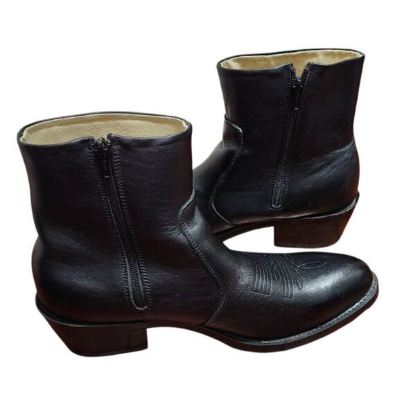 Durango TR820 Leather Biker Western Cowboy Ankle Boots Extra Wide Men's 9 EE - Picture 6 of 12